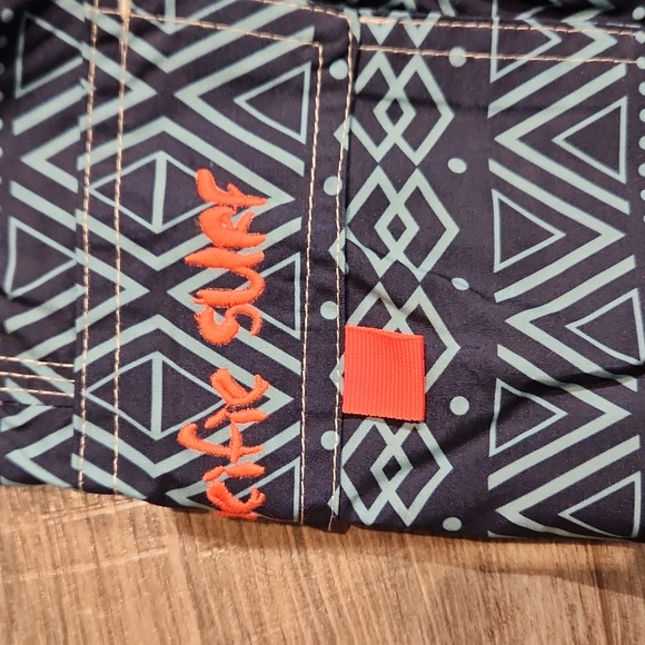 NWT Pacific Surf by Exist Men's sz XXL Swimtrunks elastic Waist front tie - Picture 3 of 8